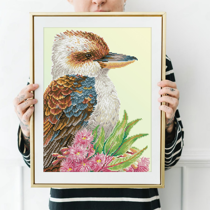 Diamond Dotz Kookaburra & Gum Blossom - 16.14 x 20.08 in