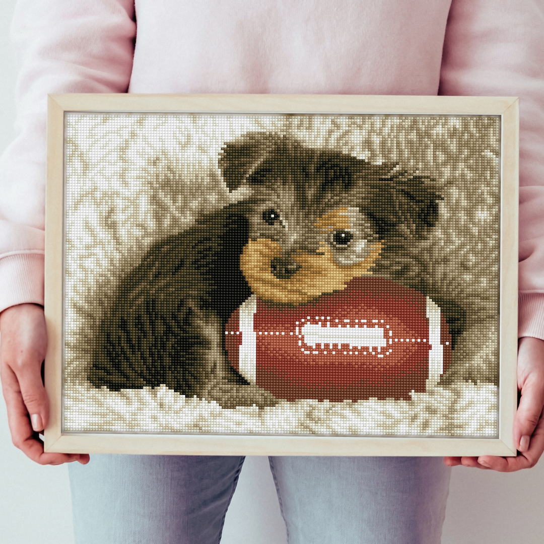 Diamond Dotz Footy Pup - 12.6 x 16.14 in