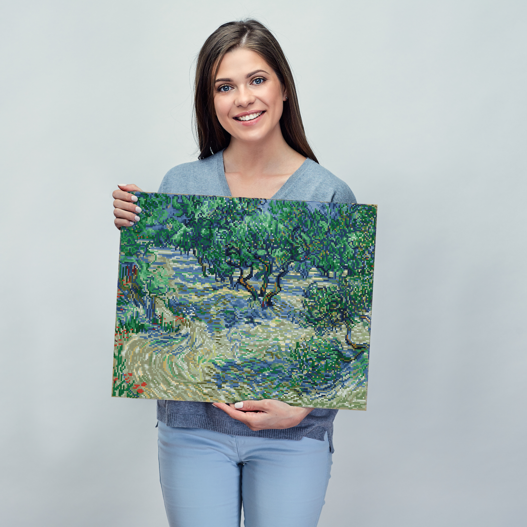 Diamond Dotz Olive Orchard (Van Gogh) - 16.5 x 20.5 in