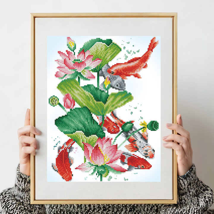 Diamond Dotz Koi Portrait - 12.6 x 16.14 in