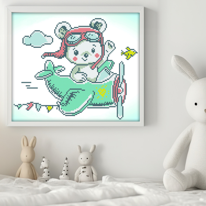 Diamond Dotz Aero Bear - 13 x 11 in