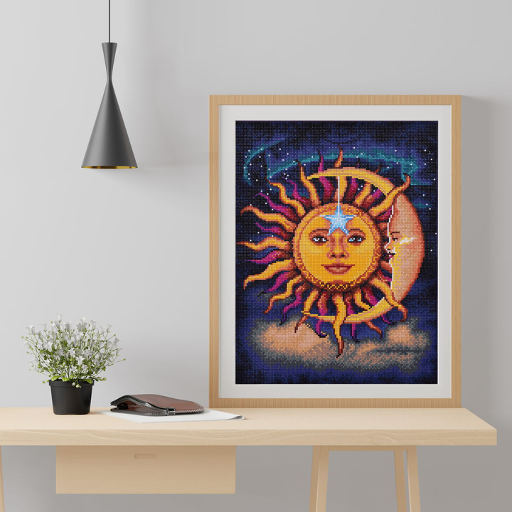 Diamond Dotz Sun & Moon - 13.78 x 17.72 in