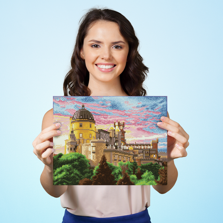 Diamond Dotz Pena National Palace  Sintra  Portugal - 18.5 x 14.57 in