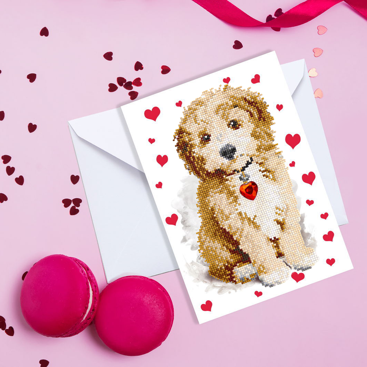 Diamond Dotz Lovely Boy - Diamond Painting Greeting Card