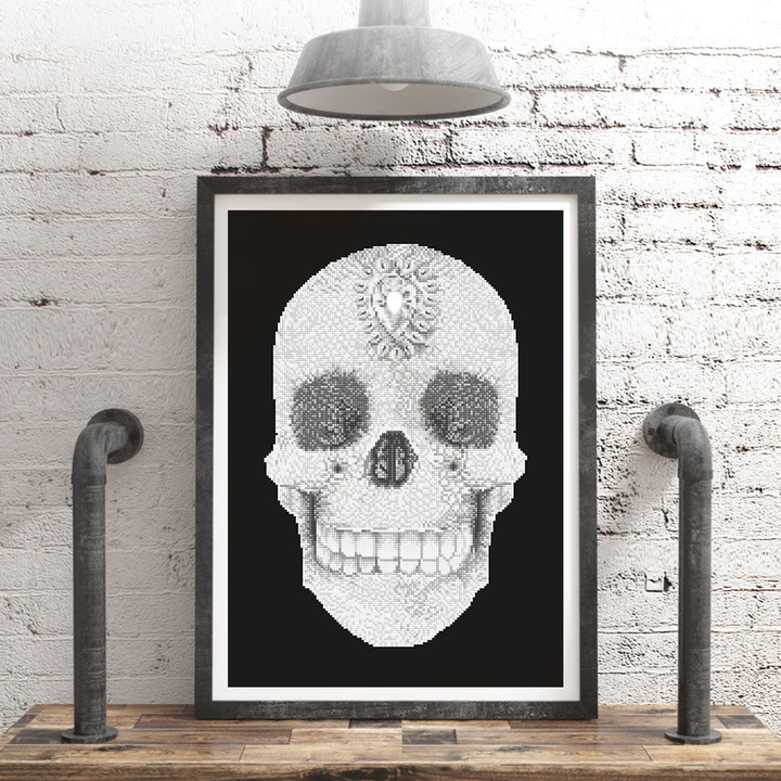 Diamond Dotz Crystal Skull - 23.6 x 16.5 in