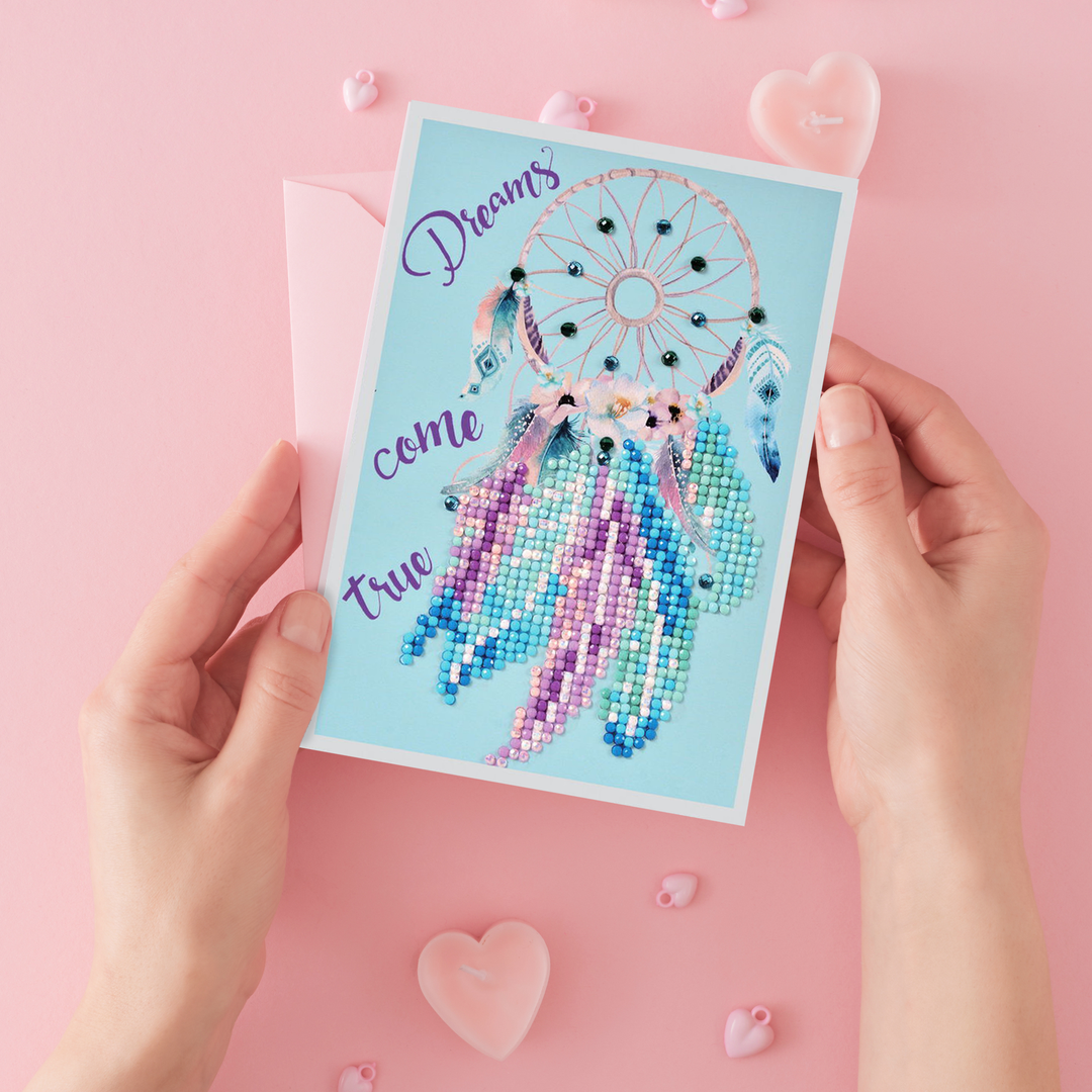 Diamond Dotz Dreams Come True - Diamond Painting Greeting Card