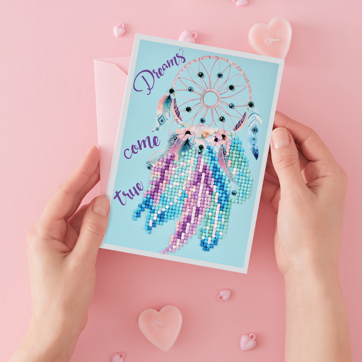 Diamond Dotz Dreams Come True - Diamond Painting Greeting Card