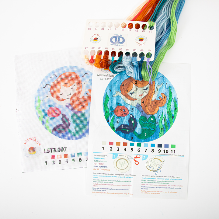 Diamond Dotz Long Stitch Cross Stitch Mermaid Song - 6 in