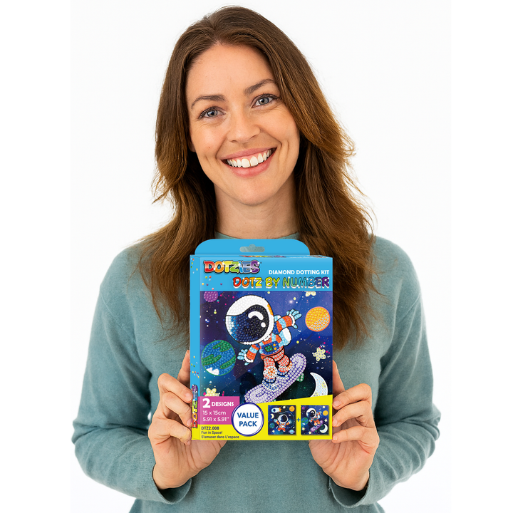 Diamond Dotz DOTZIES Fun in Space! Diamond Painting - 5.9" x 5.9"
