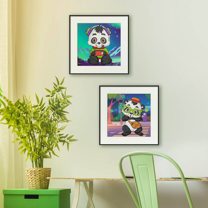Diamond Dotz DOTZIES Panda Time! Diamond Painting - 5.9" x 5.9"