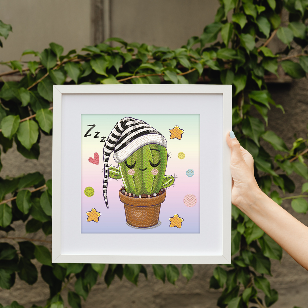 Diamond Dotz Sleepy Cactus - 9.1 x 9.1 in
