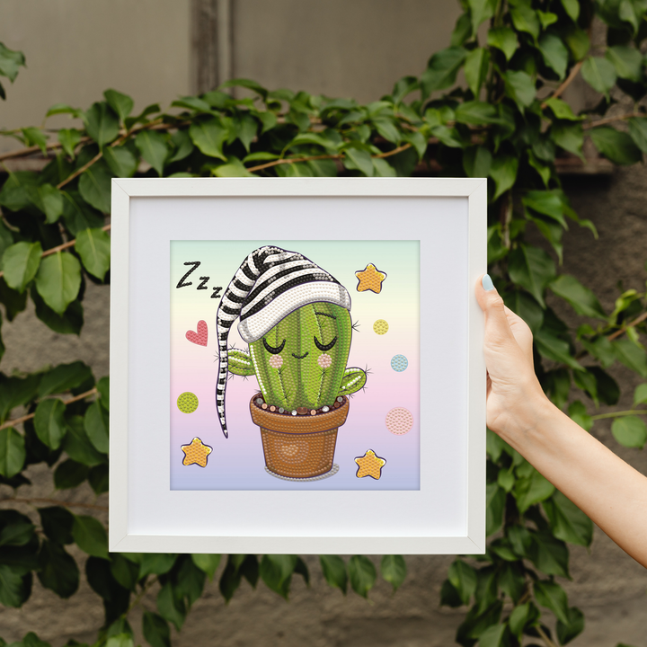 Diamond Dotz Sleepy Cactus - 9.1 x 9.1 in