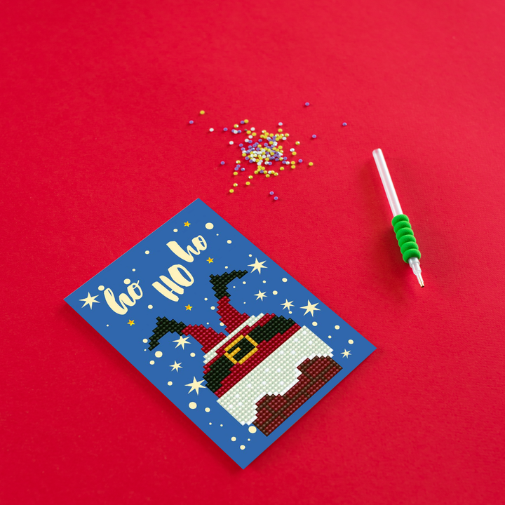 Diamond Dotz Ho Ho Ho - Diamond Painting Greeting Card
