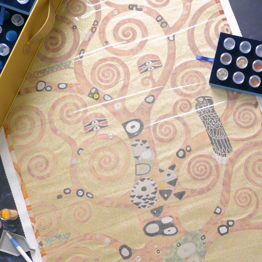 Diamond Dotz Tree of Life 1 (apres Klimt) - Masterclass - 26.4 x 51.2 in