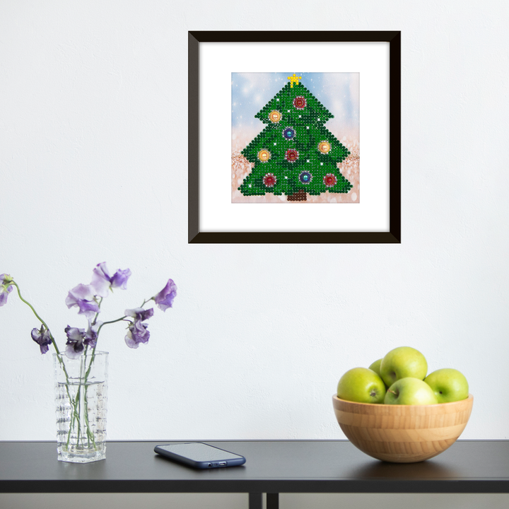 Diamond Dotz Christmas Tree Picture - 5.3 x 5.3 in