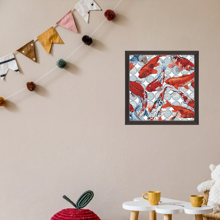 Diamond Dotz Koi Mosaic - 16.1 x 16.1 in