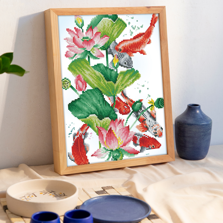 Diamond Dotz Koi Portrait - 12.6 x 16.14 in