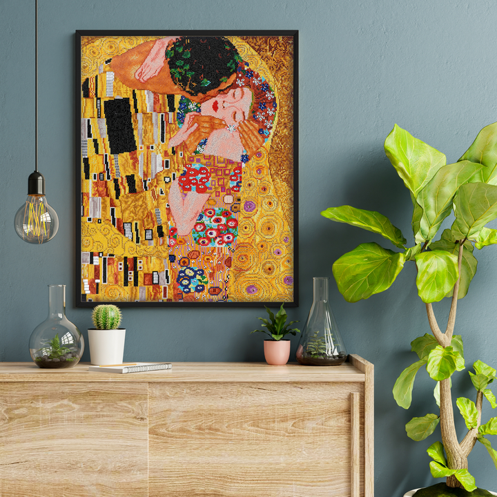 Diamond Dotz The Kiss (après Klimt) - Mastersclass - 22.0 x 28.0 in