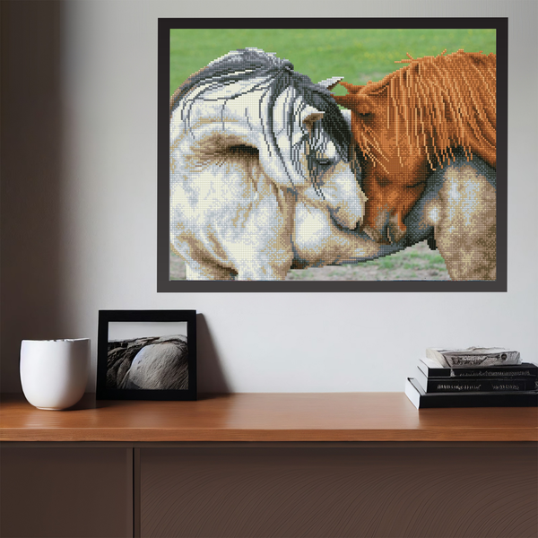 Courtship | Diamond Painting Kits Horses | Diamond Dotz – DIAMOND DOTZ