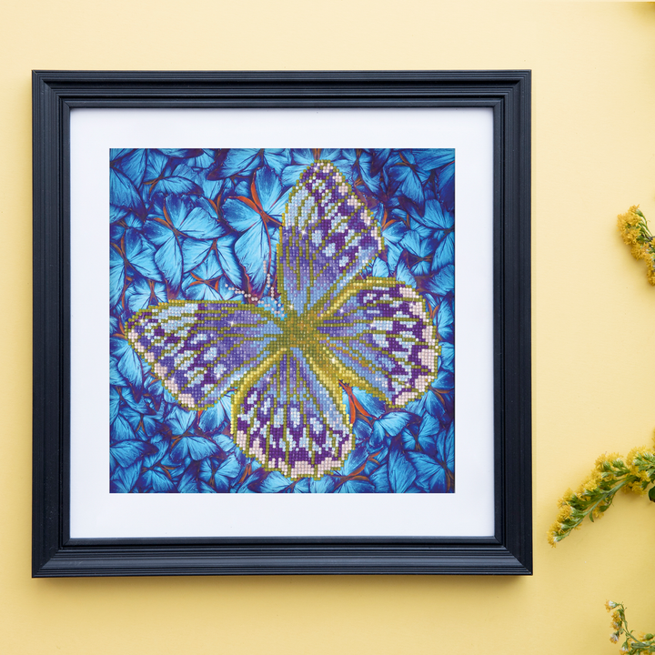 Diamond Dotz Flutterby Silver - 12 x 12 in