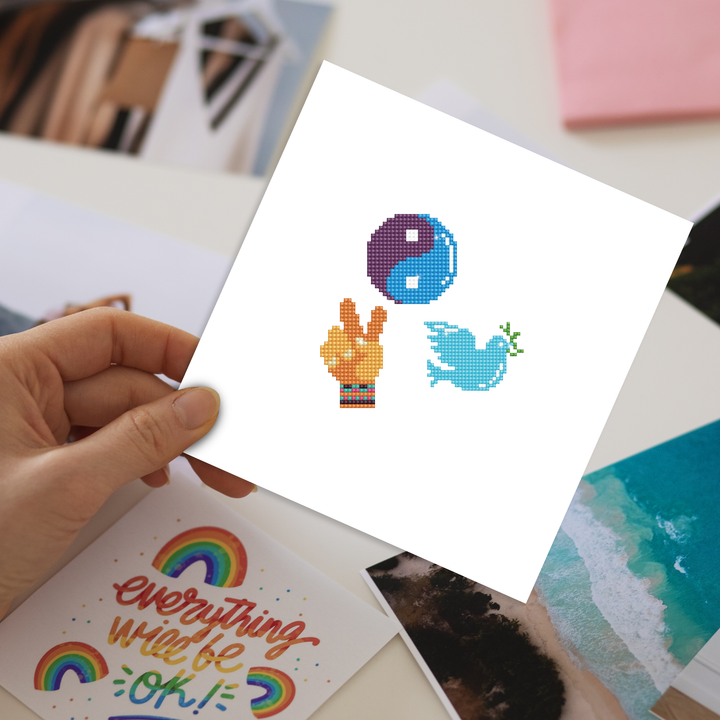Diamond Dotz Peace - DOTZIES Stickers Kit