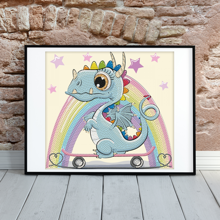 Diamond Dotz Dragon Skate - 9.8 x 9.1 in