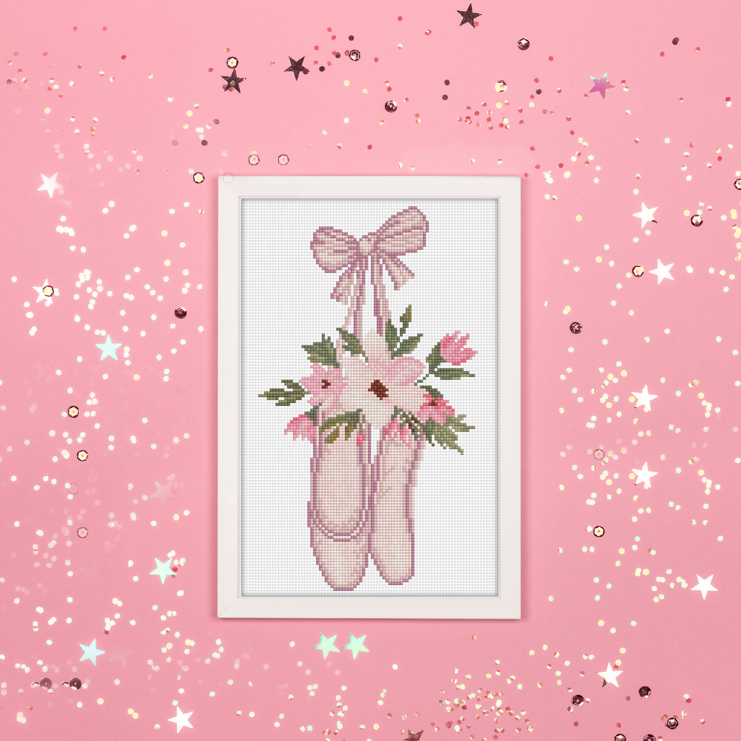 Diamond Dotz Ballet Slippers - 9.45 x 14.57 in