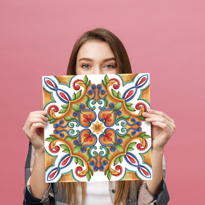 Diamond Dotz Portugese Tile - 12.01 x 12.01 in