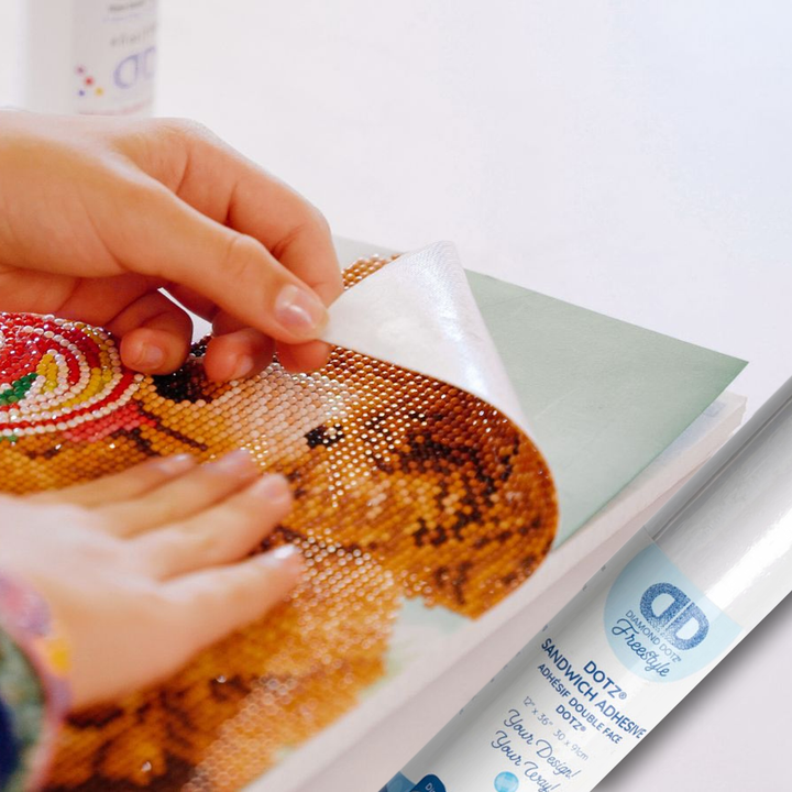 Diamond Dotz Sandwich Adhesive Roll - 12 x 36 in