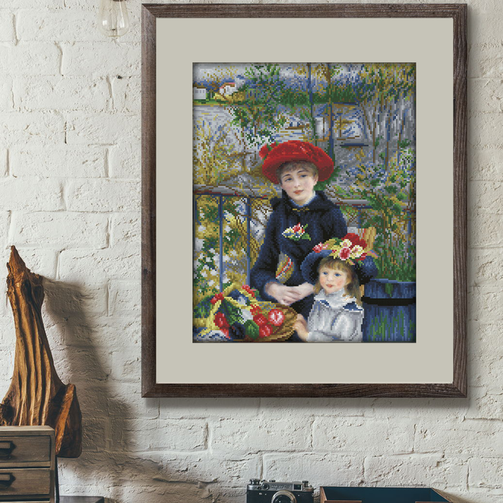 Diamond Dotz Two Sisters on the Terrace (Après Renoir) - 16.5 x 20.5 in