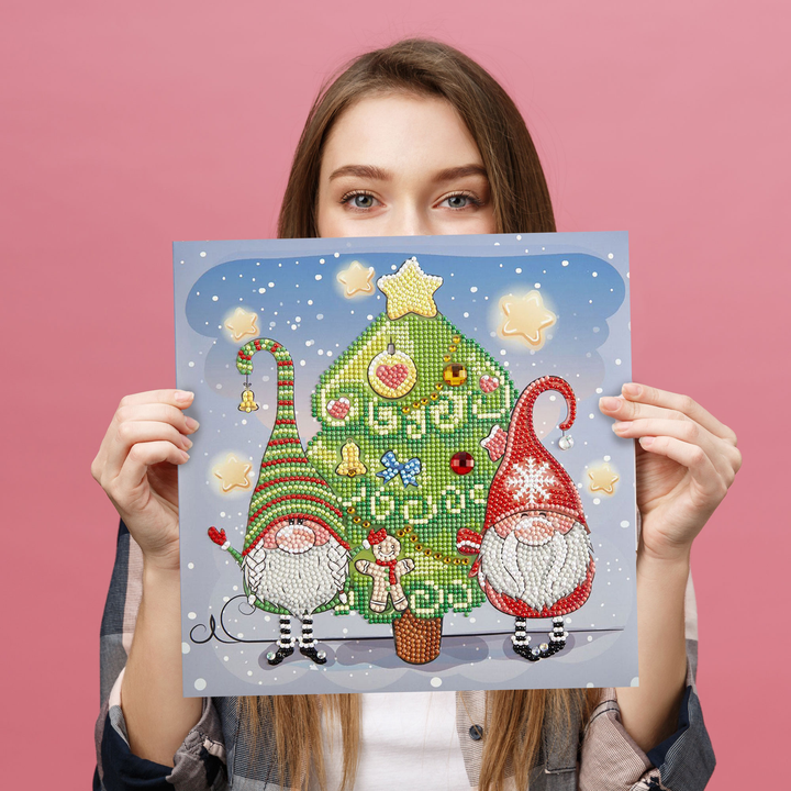 Diamond Dotz Christmas Elves - 11 x 11 in