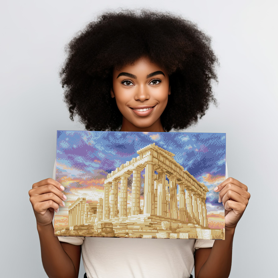 Diamond Dotz Parthenon Temple - 20.47 x 12.2 in