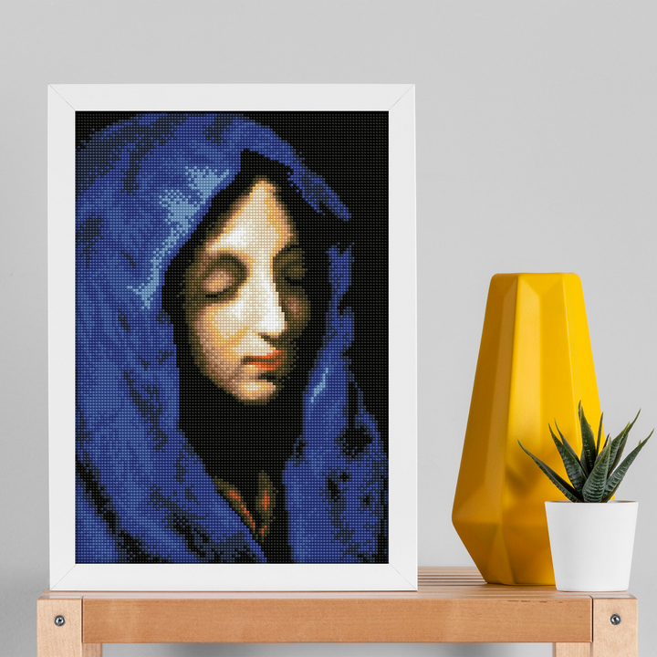 Diamond Dotz The Blue Madonna (apres Carlo Dolci) - 13.78 x 17.72 in