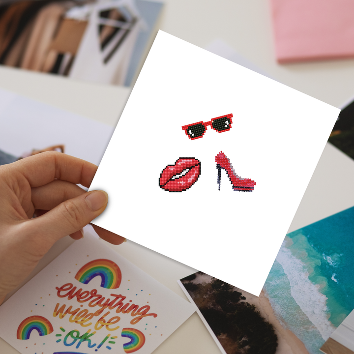 Diamond Dotz Kiss - DOTZIES Stickers Kit
