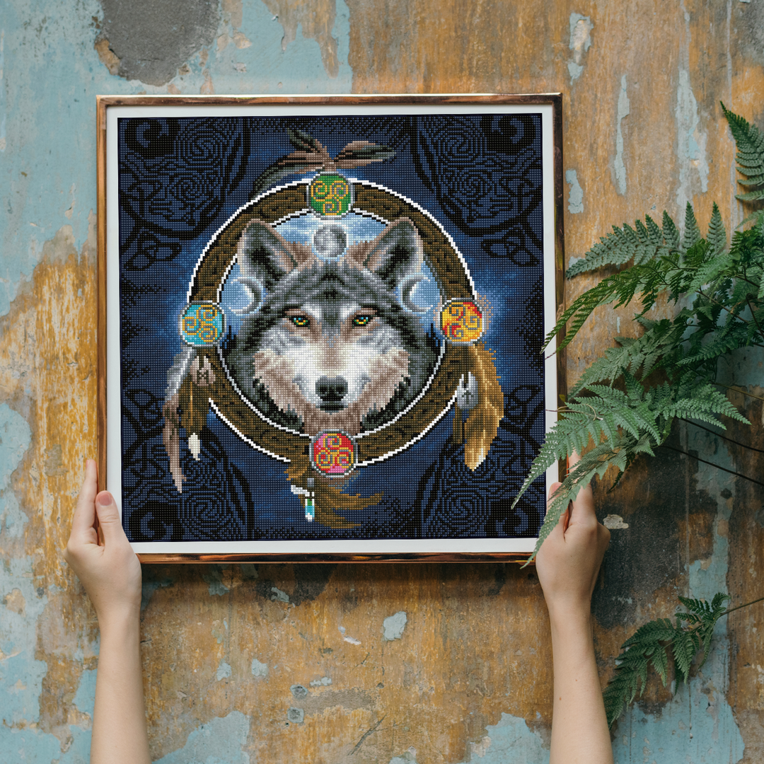 Diamond Dotz Celtic Wolf Guide - 20.3 x 20.3 in
