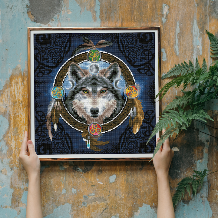 Diamond Dotz Celtic Wolf Guide - 20.3 x 20.3 in
