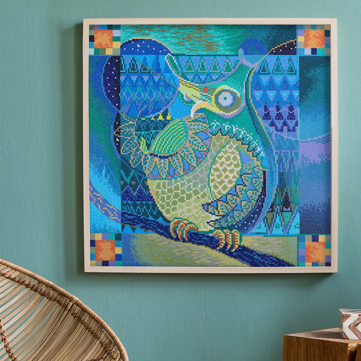 Diamond Dotz Indian Owl - 20.28 x 20.28 in