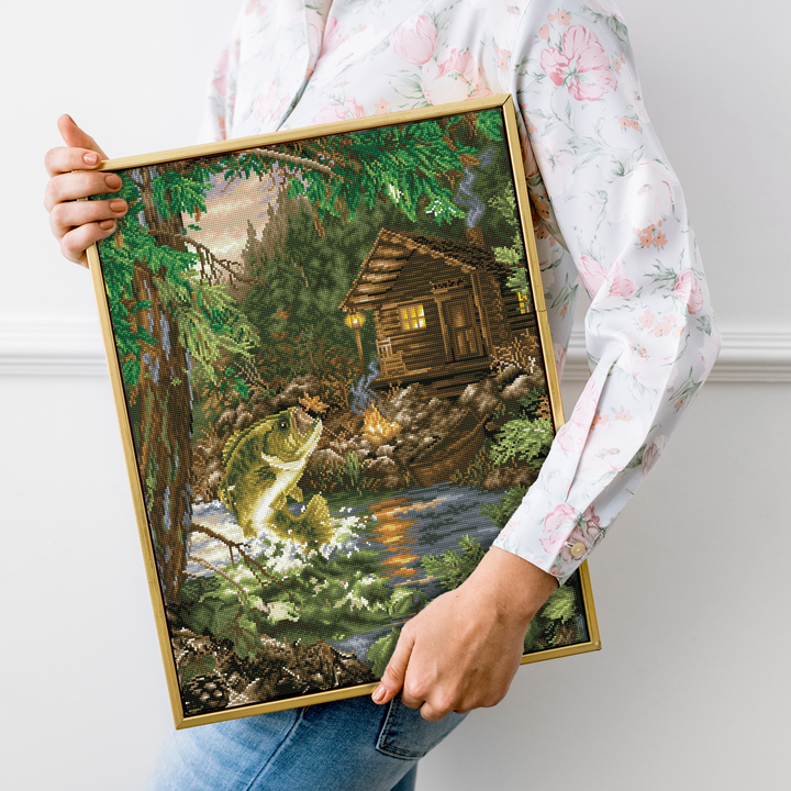 Diamond Dotz Gone Fishing - 28 x 22.01 in