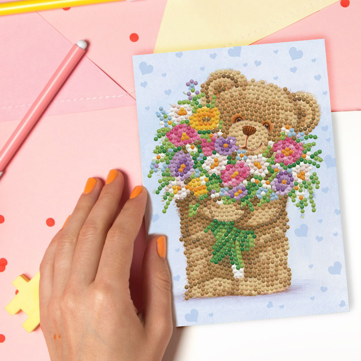 Diamond Dotz Bunch of Love - Diamond Painting Greeting Card