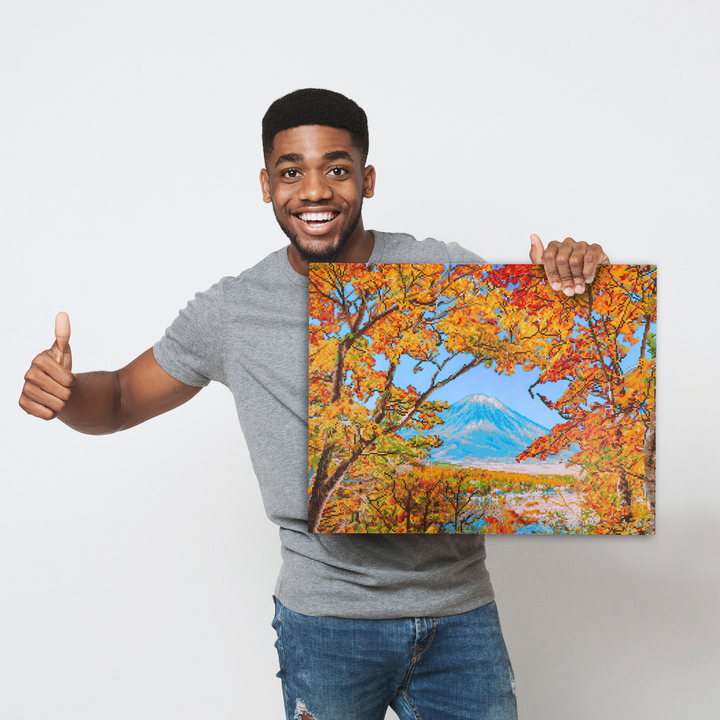 Diamond Dotz Autumn Mountain - 28.35 x 22.05 in