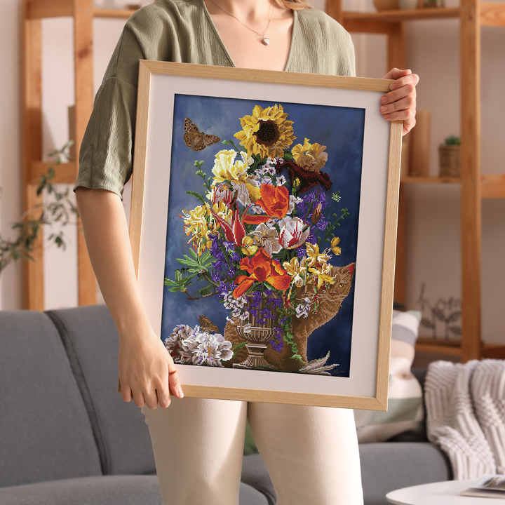 Diamond Dotz Garden in Gold - 28.35 x 20.47 in
