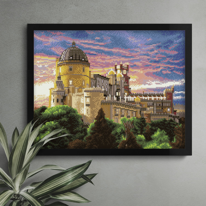 Diamond Dotz Pena National Palace  Sintra  Portugal - 18.5 x 14.57 in