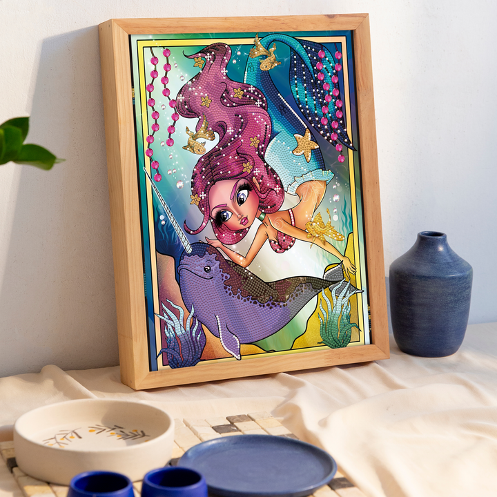 Diamond Dotz Narwhal - 15.75 x 11.81 in