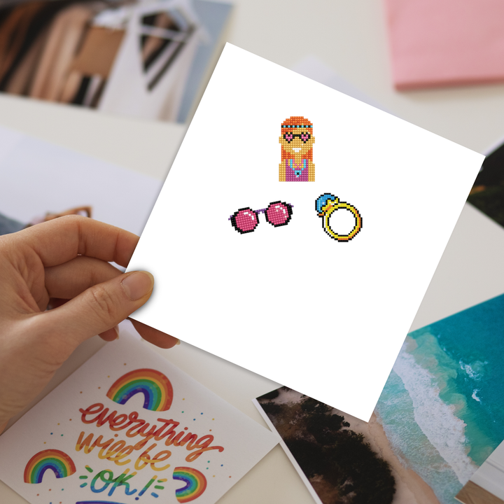 Diamond Dotz Cool Girl - DOTZIES Stickers Kit
