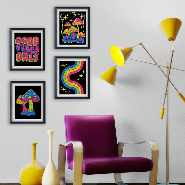 Diamond Dotz Neon Flock Good Vibes - 10.0" x 8.0"
