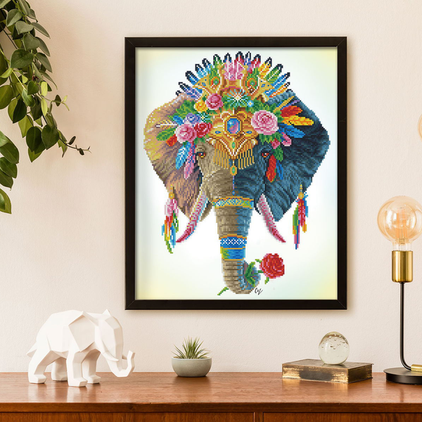 Bohemian Elephant | Diamond Dotz Kits Boho | Diamond Dotz