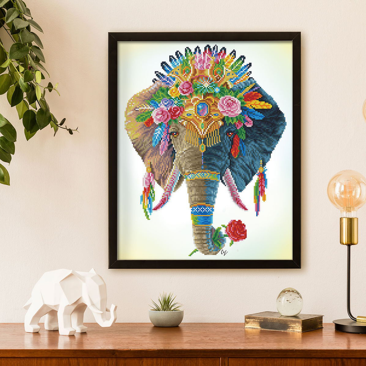 Diamond Dotz Bohemian Elephant - 16.14 x 20.08 in