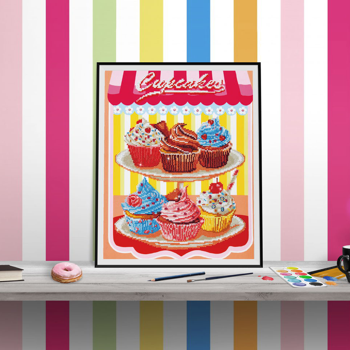 Diamond Dotz Cup Cakes - 16 x 20 in