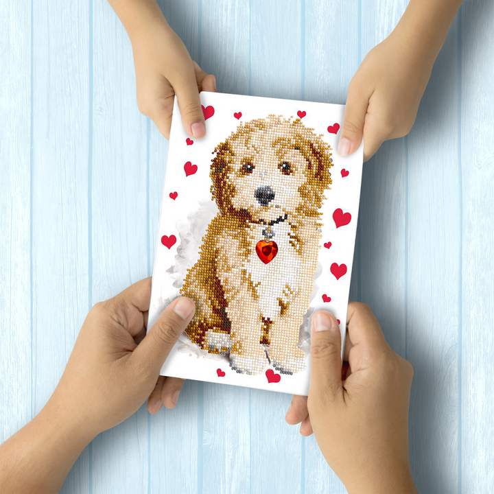 Diamond Dotz Lovely Boy - Diamond Painting Greeting Card