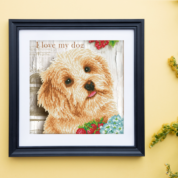 Diamond Dotz I Love My Dog - 12 x 12 in